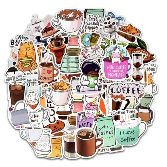 50pc Vinyl Sticker Set  - Picture 1 of 5